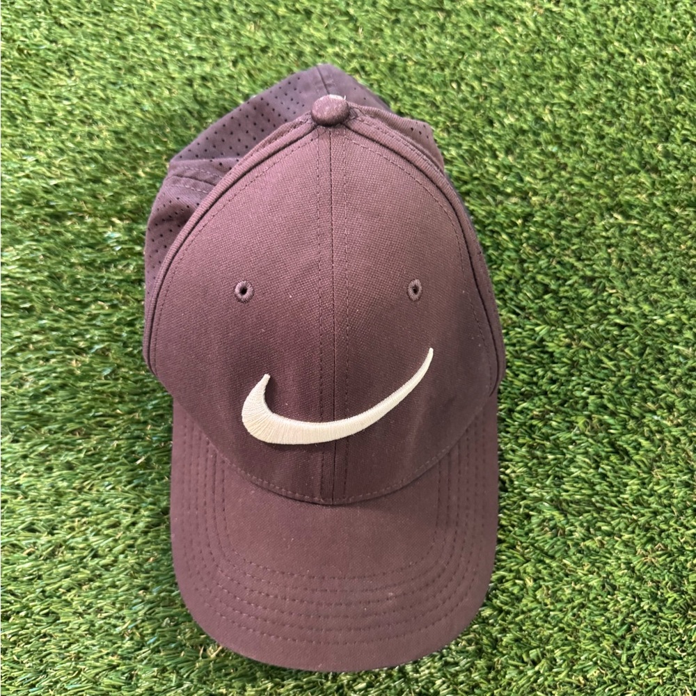 Nike Brown Baseball Cap with White Swoosh